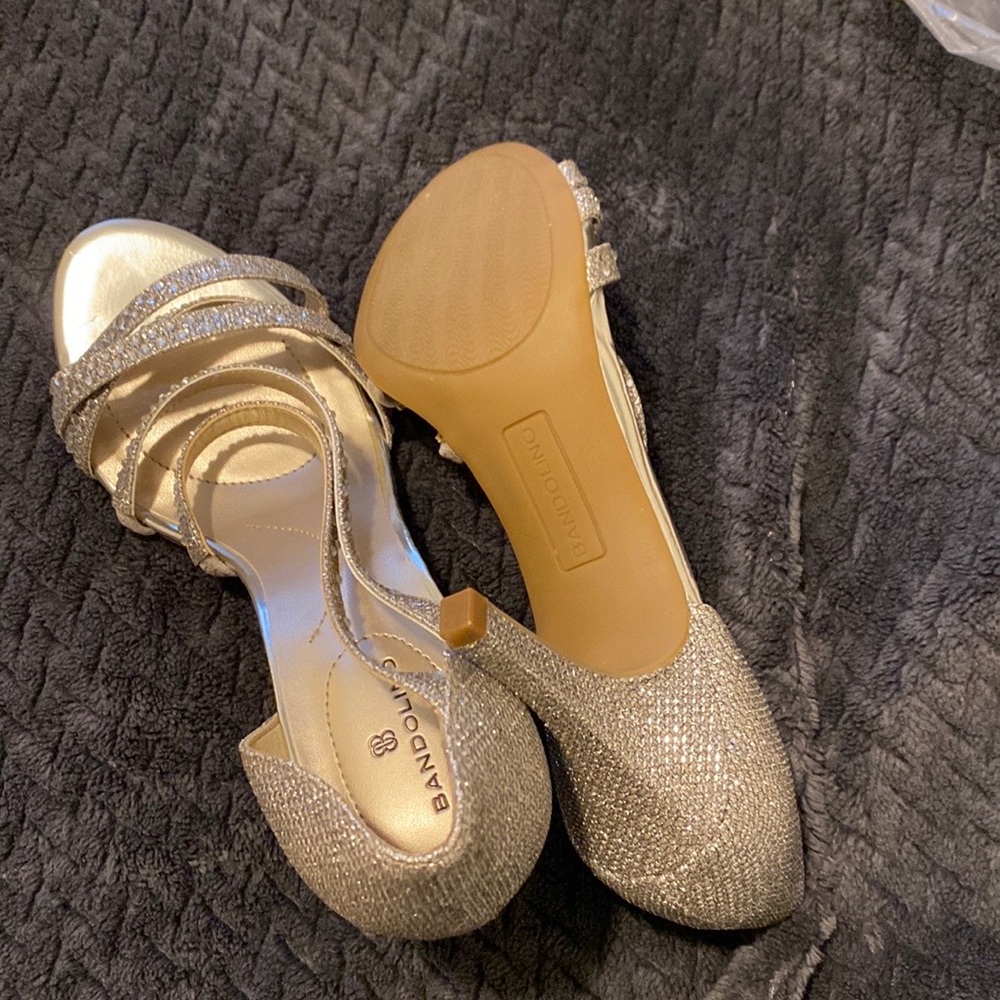 Ladies dress heels with rhinestones (never worn, change mind)